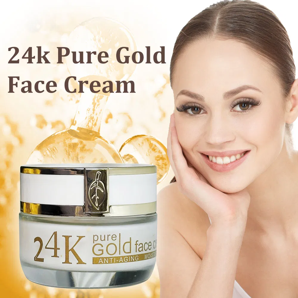 Wholesale OEM/ODM 24K Gold Brightening Lightening Rejuvenating Skincare Anti-Aging Face Cream