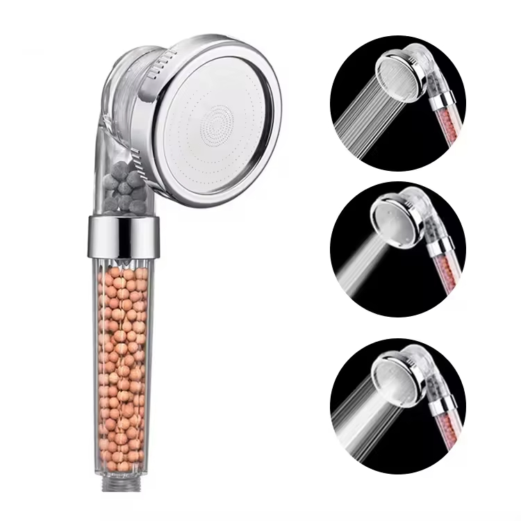 Hot 3 Features to Remove Bacteria Hand-Held High Pressure Shower Head