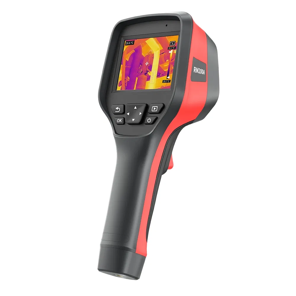 RM200A Multi-Functional Thermal Camera with Laser Pointer and Wi-Fi/USB Connectivity for Seamless Data Transfer