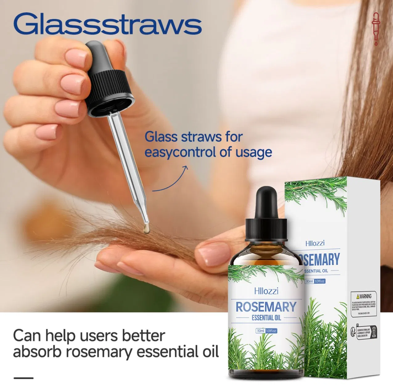 Online Wholesale Retail Repair Damaged Hair Cuticles Natural Strengthening Refreshing Fluffy Smooth Oil Control Anti Hair Loss Hair Growth Rosemary Shampoo Set