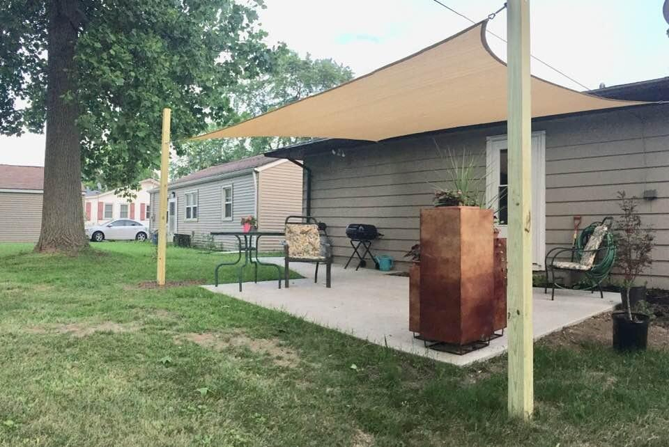 Versatile Outdoor Shade Sail with UV Shield for Gardens