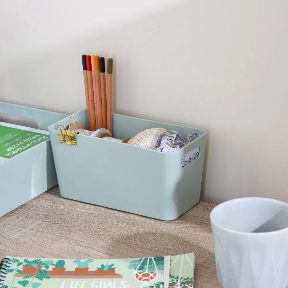 Eco Friendly Promotional Durable 6L and 12L Plastic Storage Box for Toys and cloth Cheap Storage Box