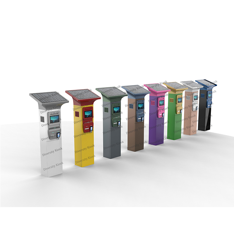 PLC Control Gate Automatic Open Qr Code Mobile Money Payment Car Wash and Parking Kiosk System NFC