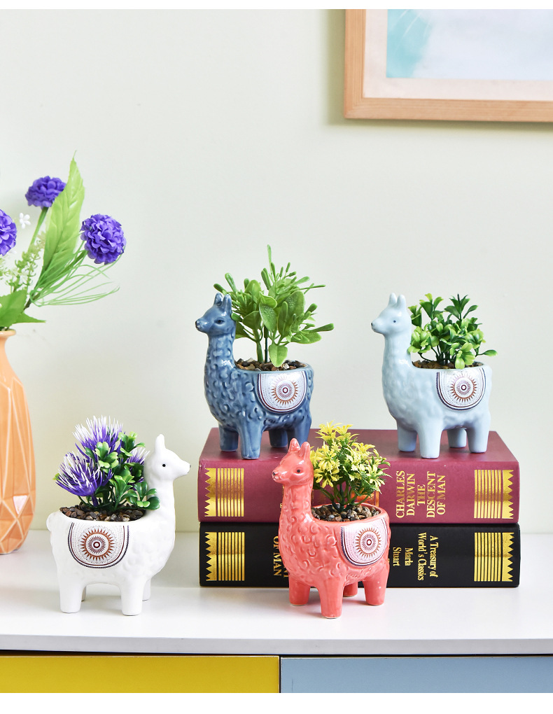 Горшок цветочный глазурованный