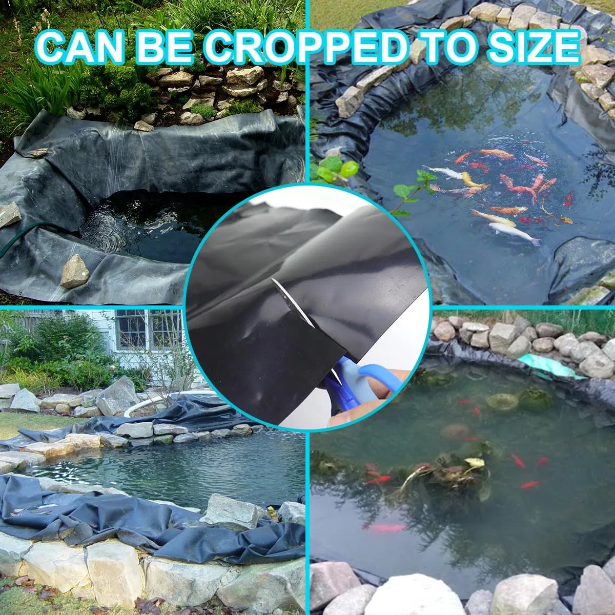 0.4mm 0.5mm 0.75mm 1.0mm Waterproof PVC Fish Farm Pond Liner Dam Reservoir Mining Liner
