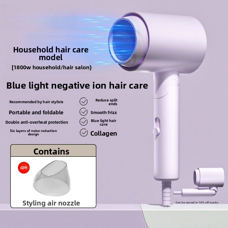 Best-Selling1800W Folded Electric Hair Dryer Handle Hot Cold Wind Mini Hair Dryer