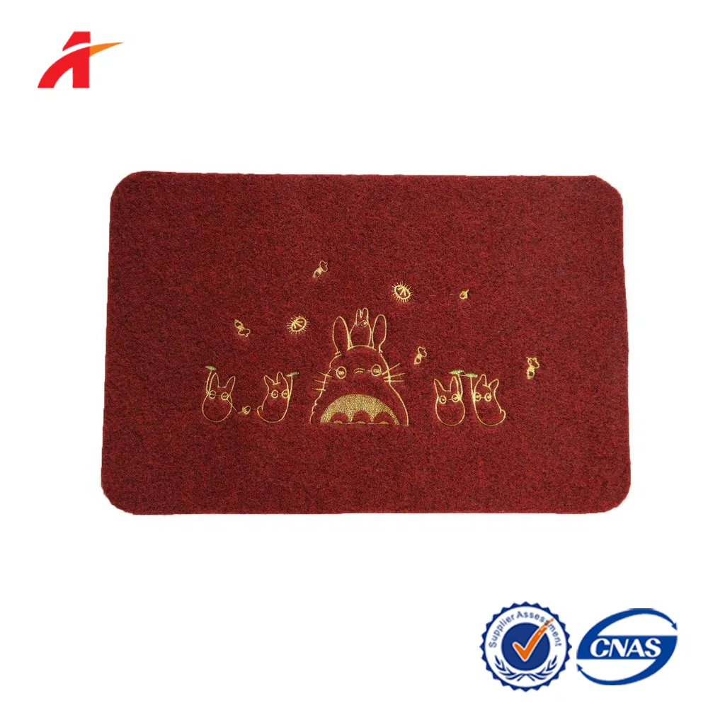 TPR Backing Kitchen Entrance with Polyester Surface Floor Plain Doormat