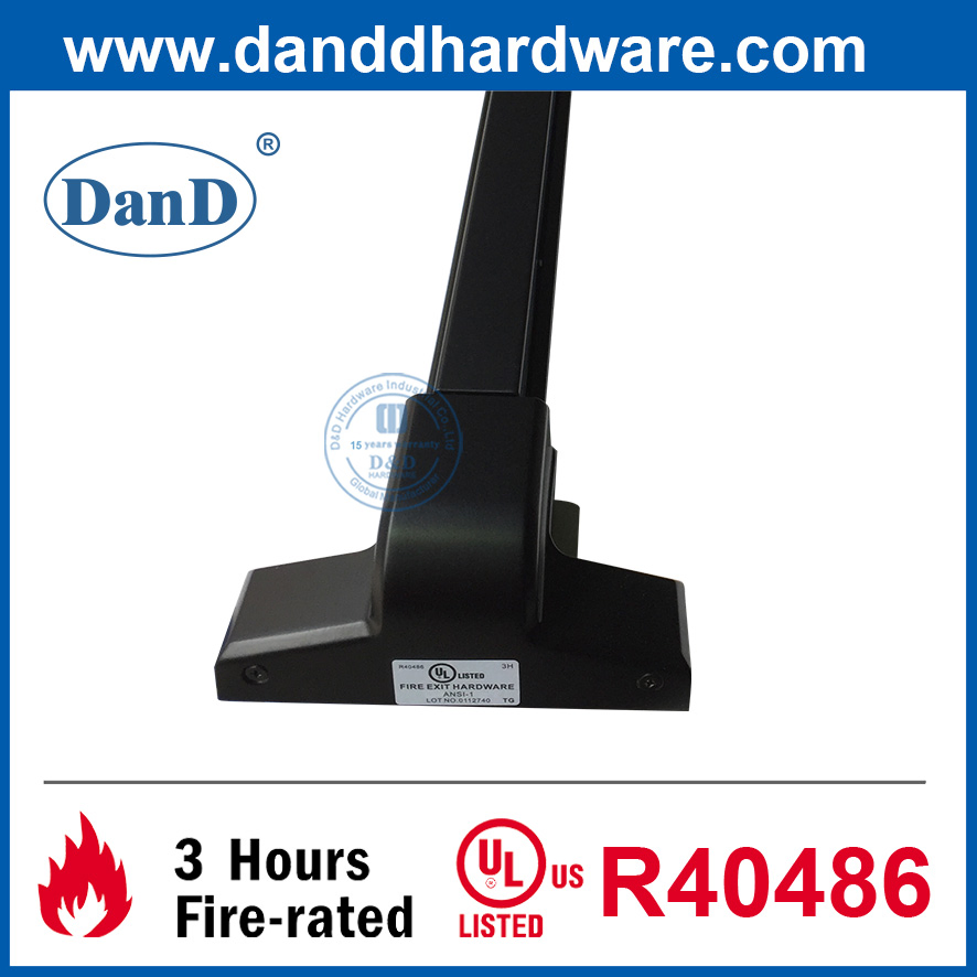 UL Fire Rated Door Eye Viewer Matt Black Closer Panic Bar Architectural Hardware