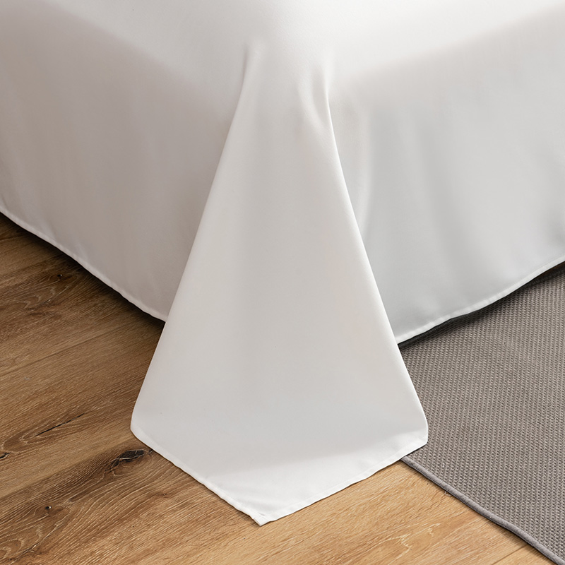 Home Textile 100% Cotton Cover Wholesale Sheets Bed Sheet White Bedding Set