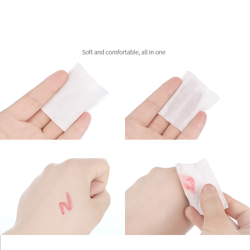 Thickened Three Layers of Double-Sided Edge Pressing and Cotton Clip 50 Pieces of Make-up Tool Cotton