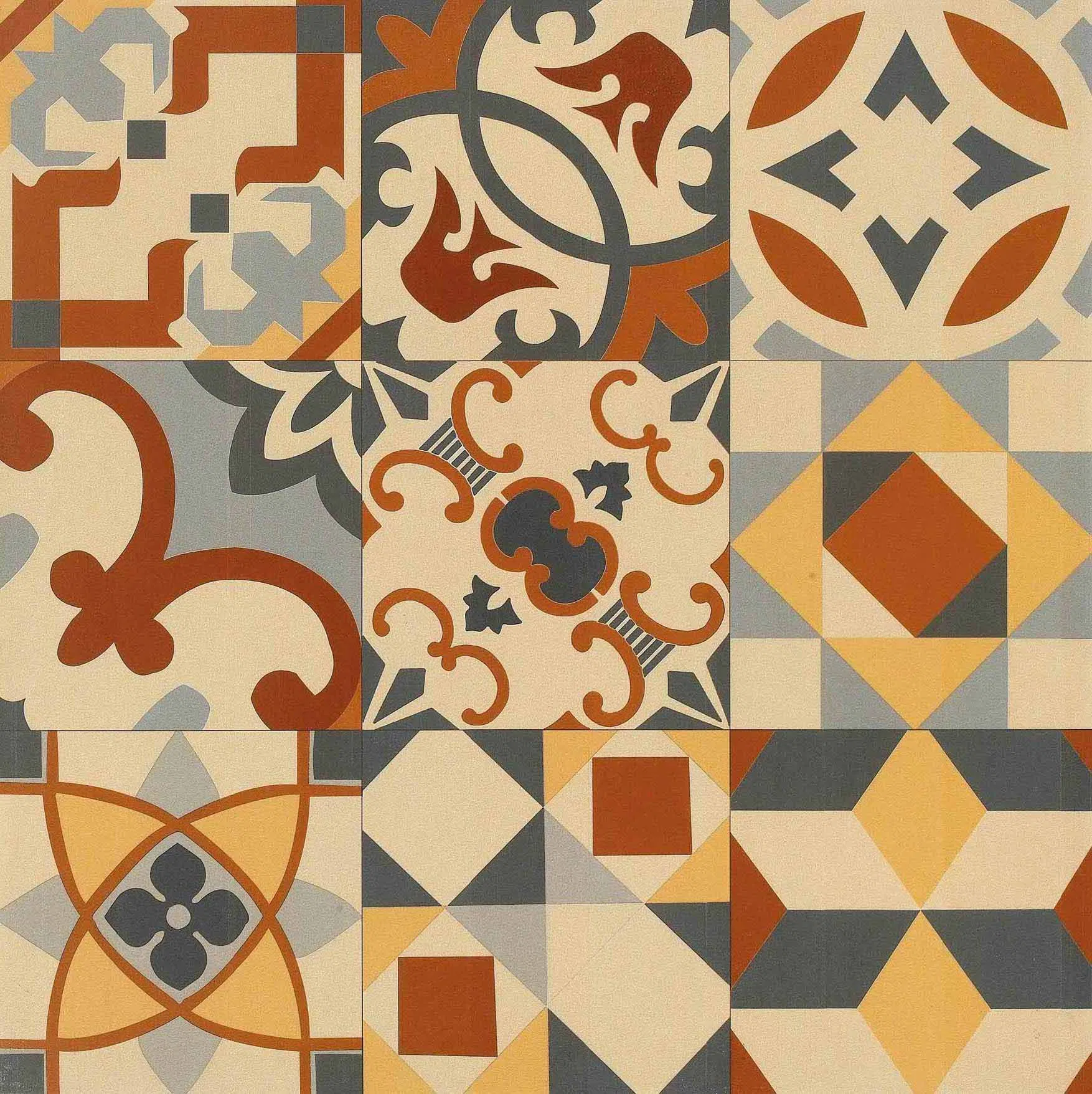 60*60 Rustiic Decoration Tile for Floor and Wall Decoration No Slip Endurable Spanish Style Sh6h0024/25