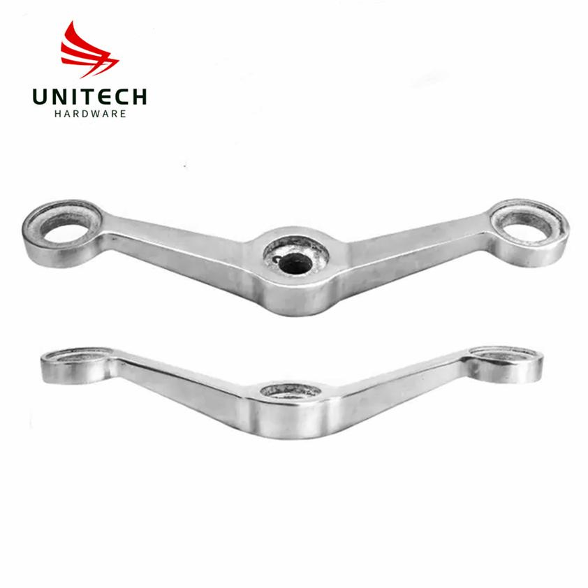 Stainless Steel Heavy Duty 90 Degree Glass Wall Holder Spider Connetcor Fitting