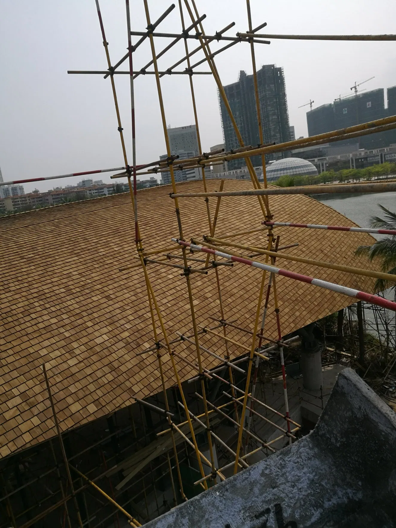 Chinese Big Sport Games Project Cedar Roof Tiles