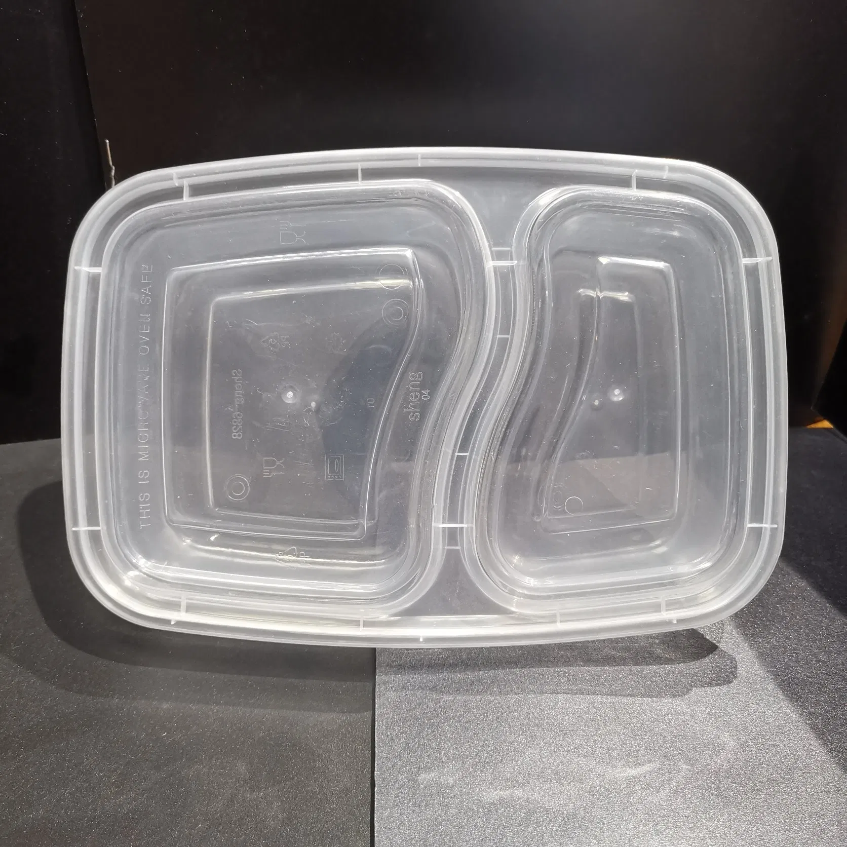 Wholesale Disposable High Quality Black Plastic Food Tray Microwave PP Container