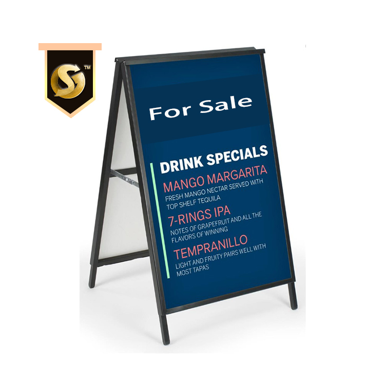 Custom a-Frame Outdoor Sidewalk Sign Caution Wet Floor Sign