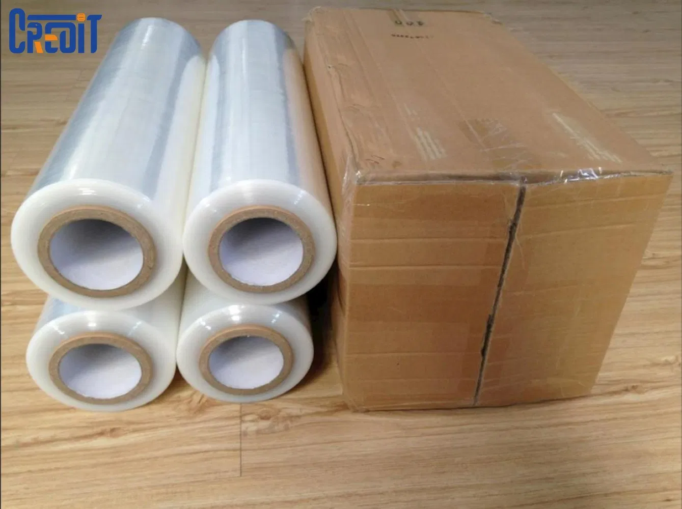 Manual LLDPE Strong Stretch Transparent Plastic PE Stretch Film Clear