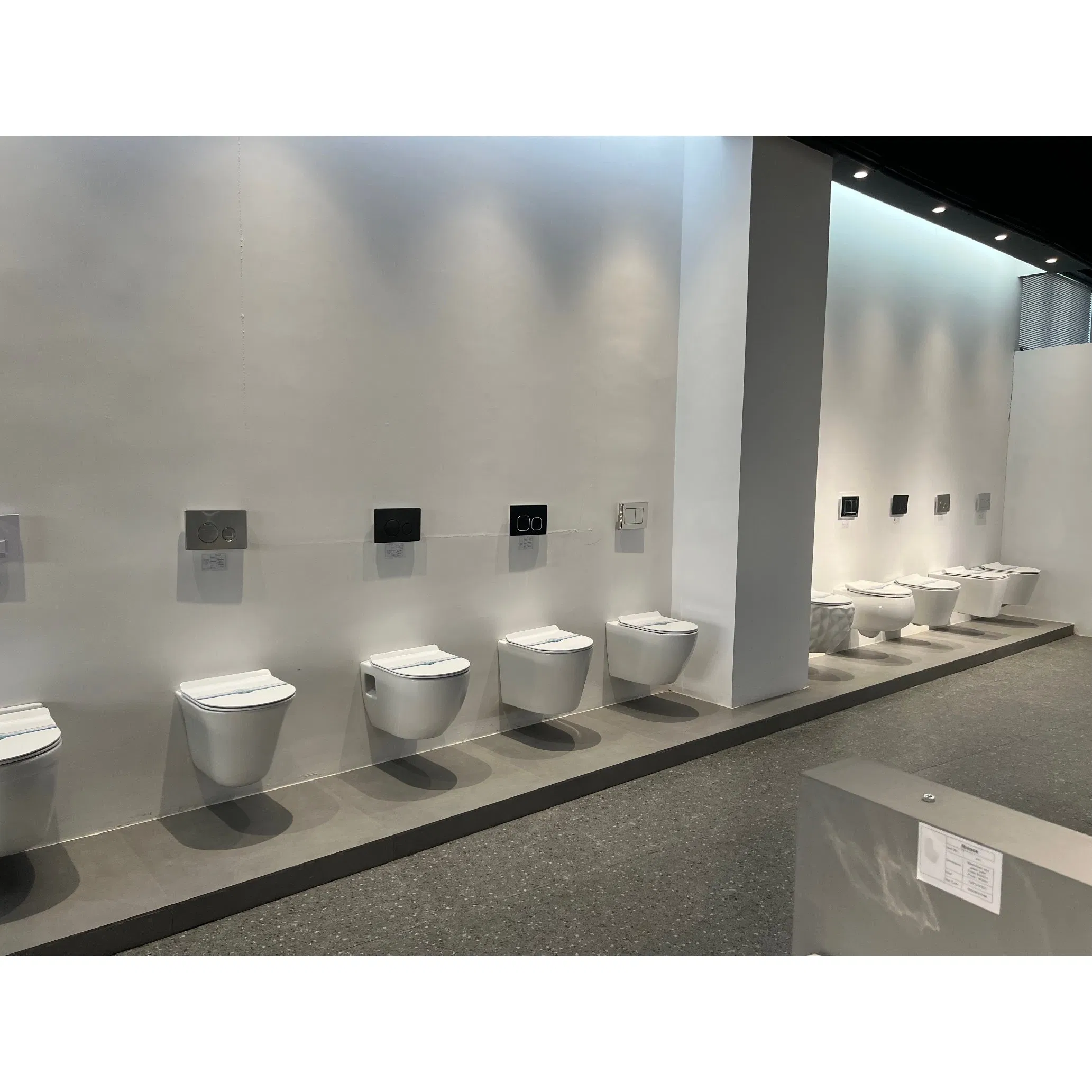 Bathroom Sanitary Ware CE Square Shape Floor Standing Back to Wall Ceramic Women Bidet