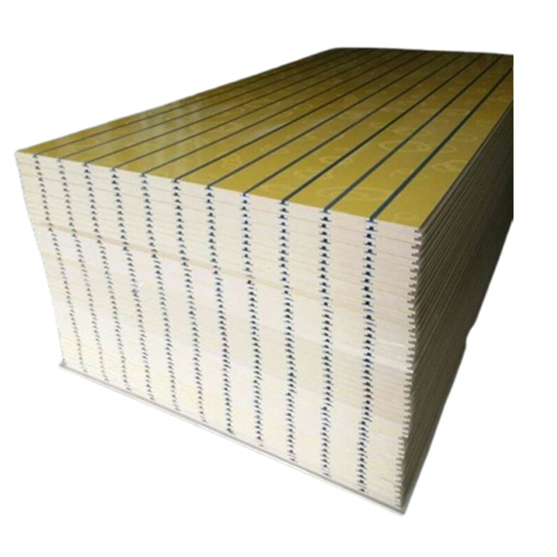 Slotted Plate Wall Panel 18mm Aluminum Slatwall Panel MDF for Display