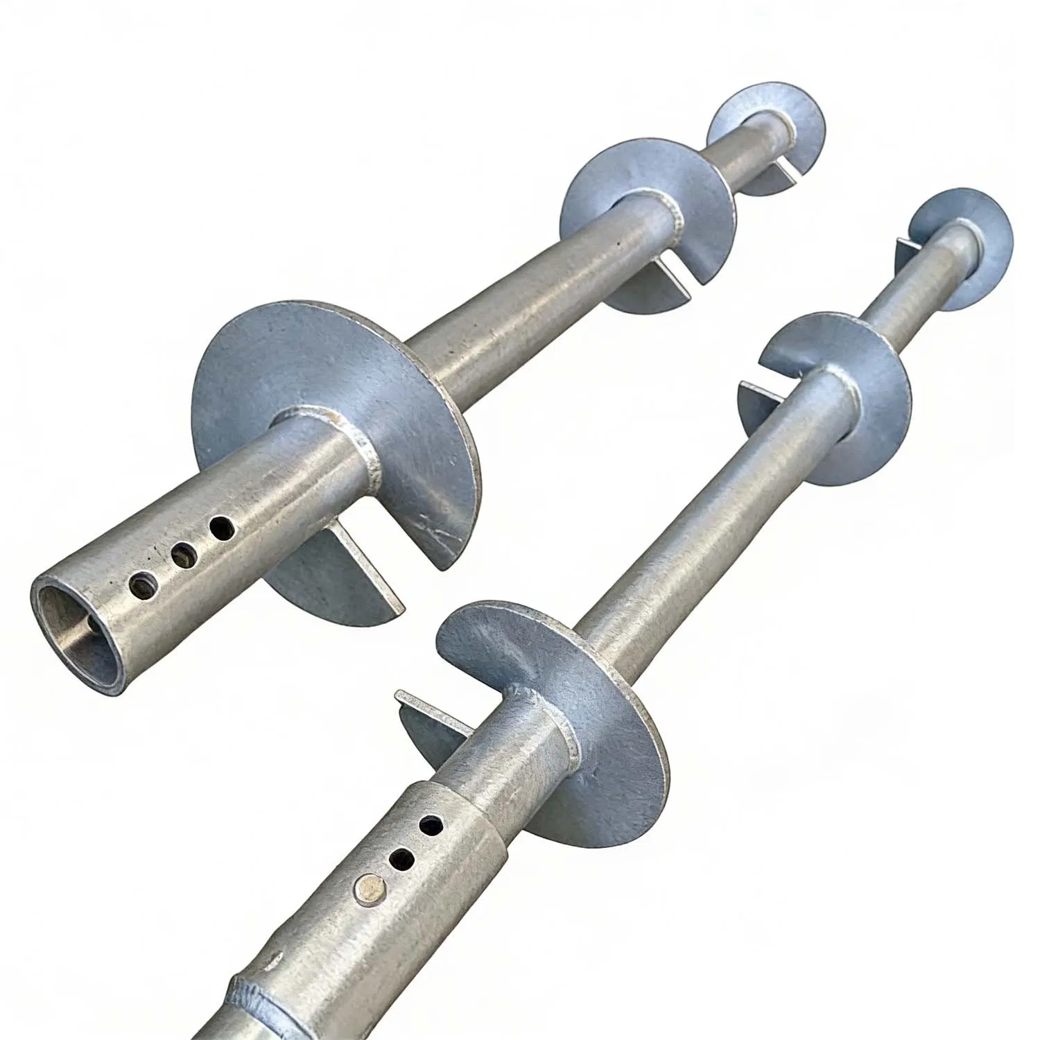 A572 Plate A992 Steel Tube Material Galvanized Zinc Ground Screw Helical Pile