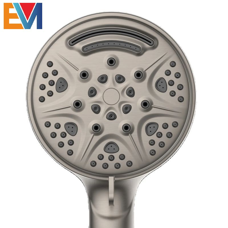 Bathroom Chromed ABS Plastic 10 Function High Pressure SPA Shower Head