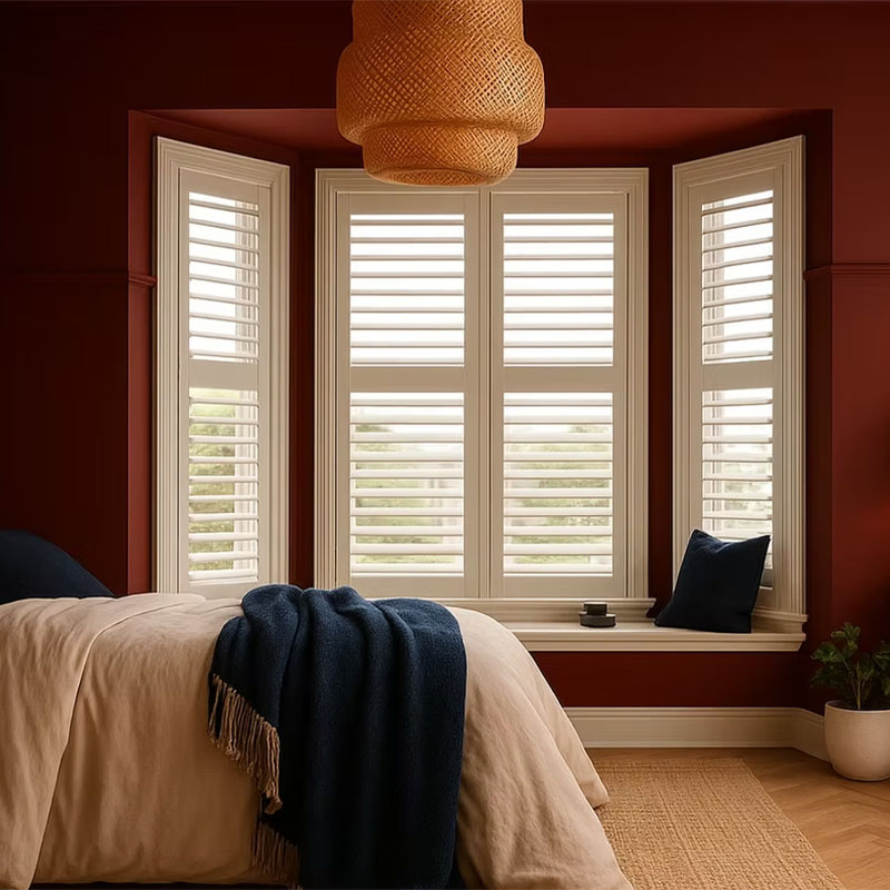 Direct China Environmental Wooden Plantation Shutters for Home/Office