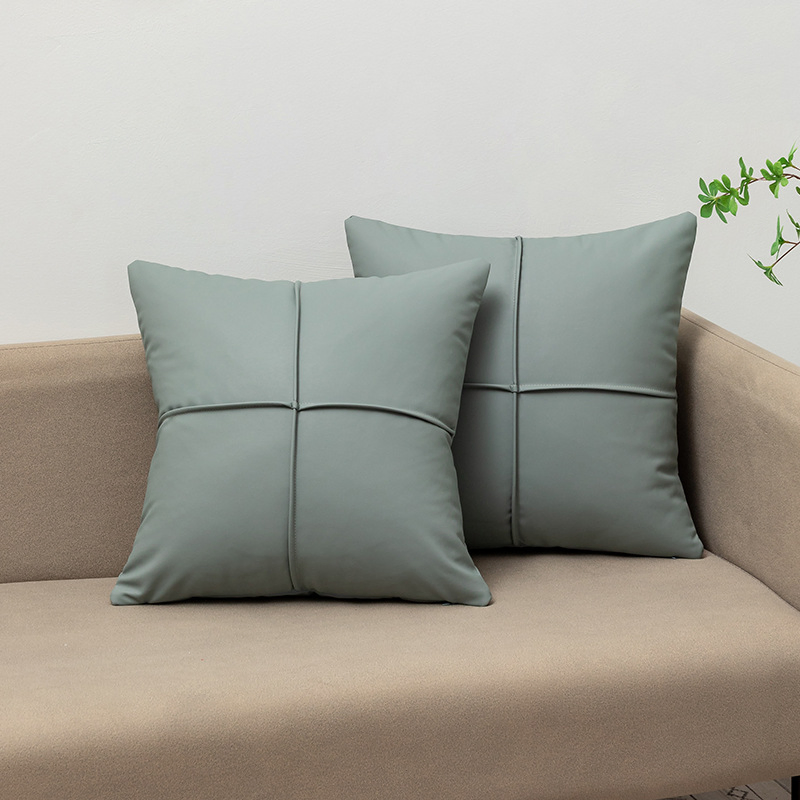 Modern Boho Leather Pillow Covers Cases Decorative Pillows Couch for Living Room