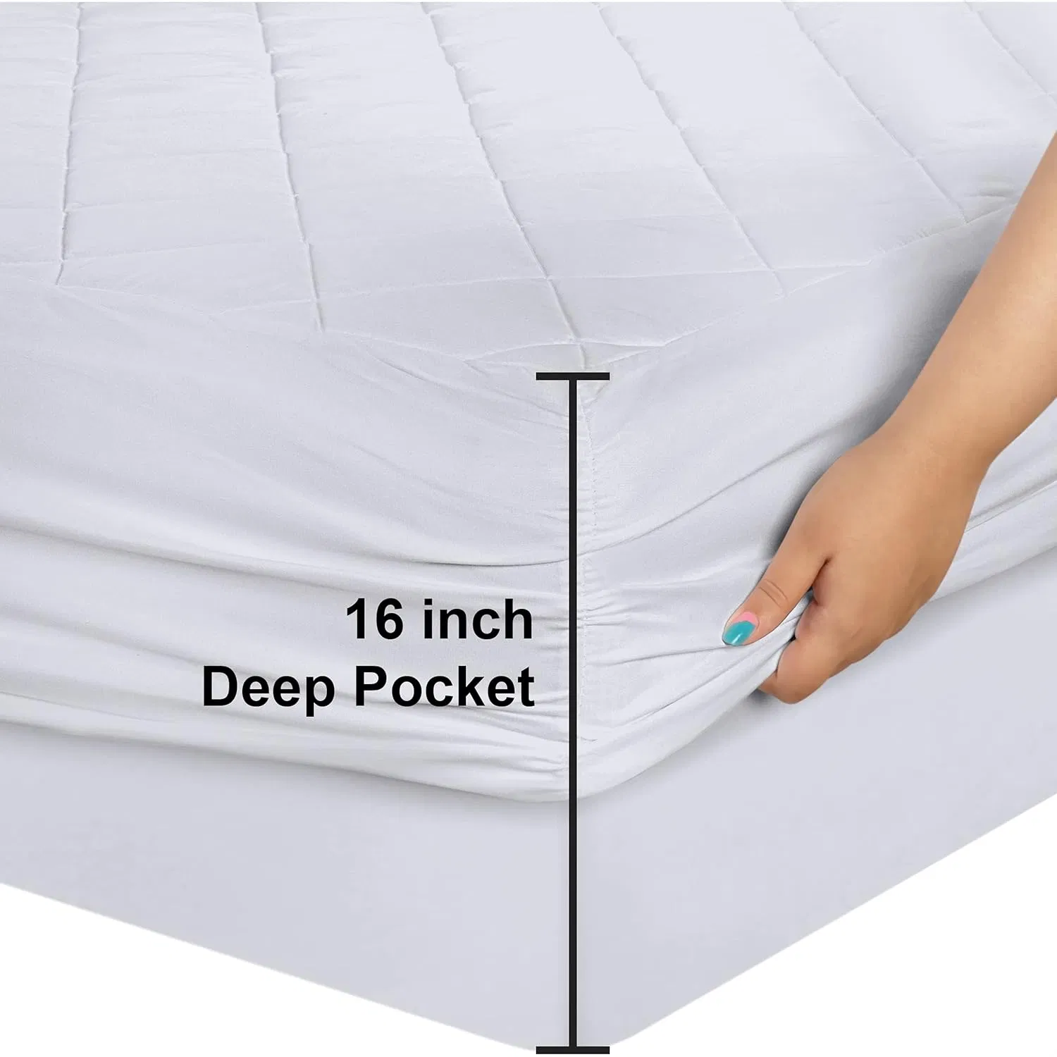Mattress Protector, 100% Waterproof, Ultra Soft, Naturally Cooling & Breathable
