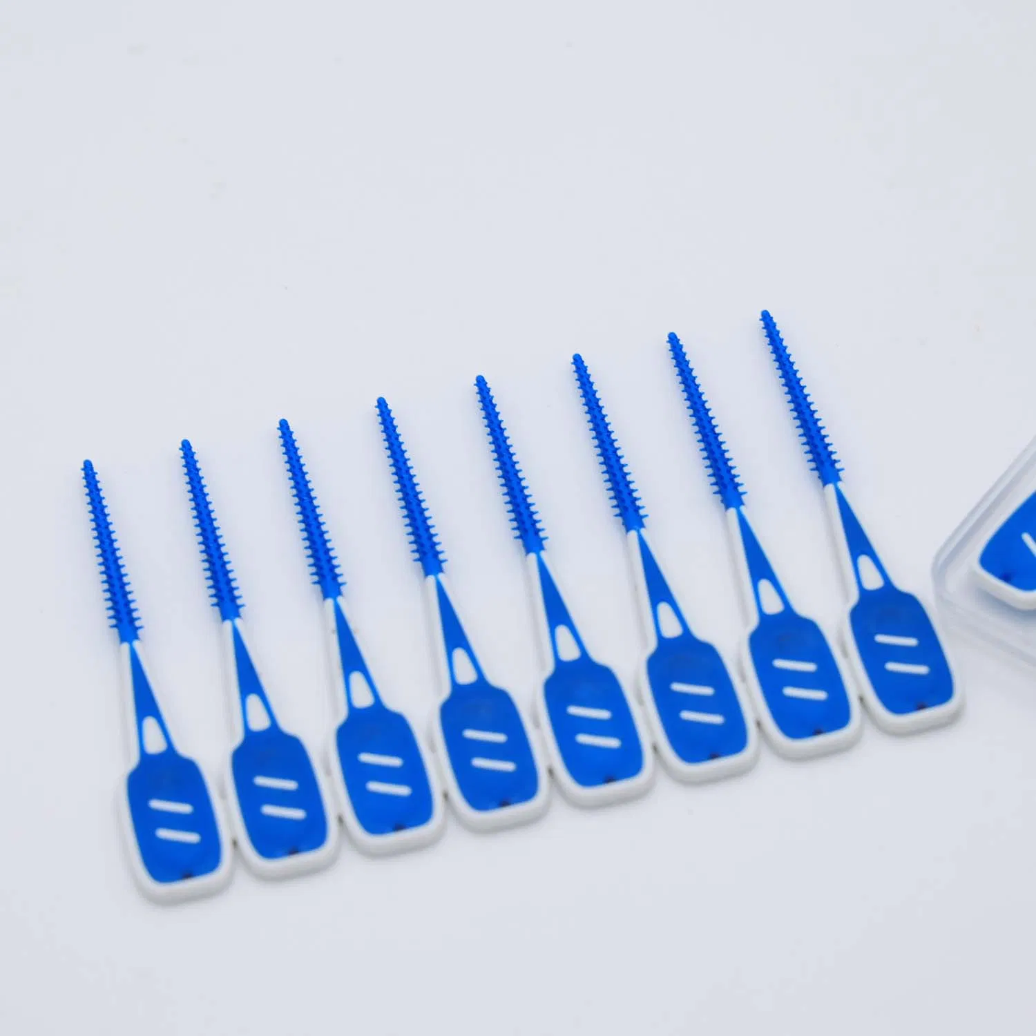 Dental Floss Picks, Dual-Use Interdental Brushes, Soft Silicone Brush Head Toothpicks