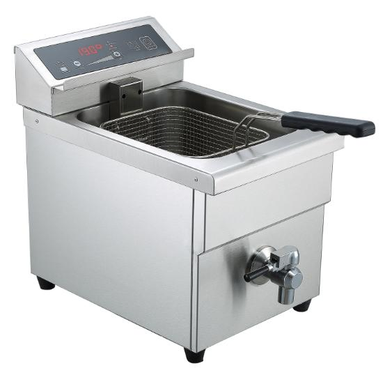 Commercial Single Tank Induction Deep Fryer with Electric Controller