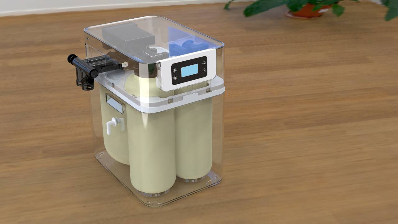 2000L/H Under-Sink Large Flowratecabinet Automatic Water Softener