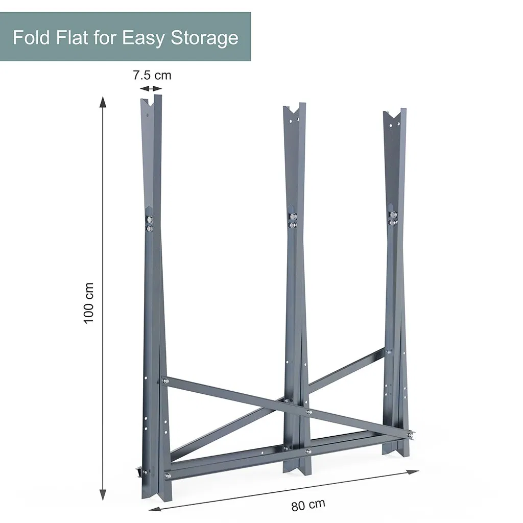 Log Saw Horse with Serrated Teeth for Log Firewood and Timber
