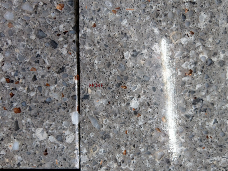 Chinese Multi Color Dark Grey Sparkle Engineered Quartz Stone