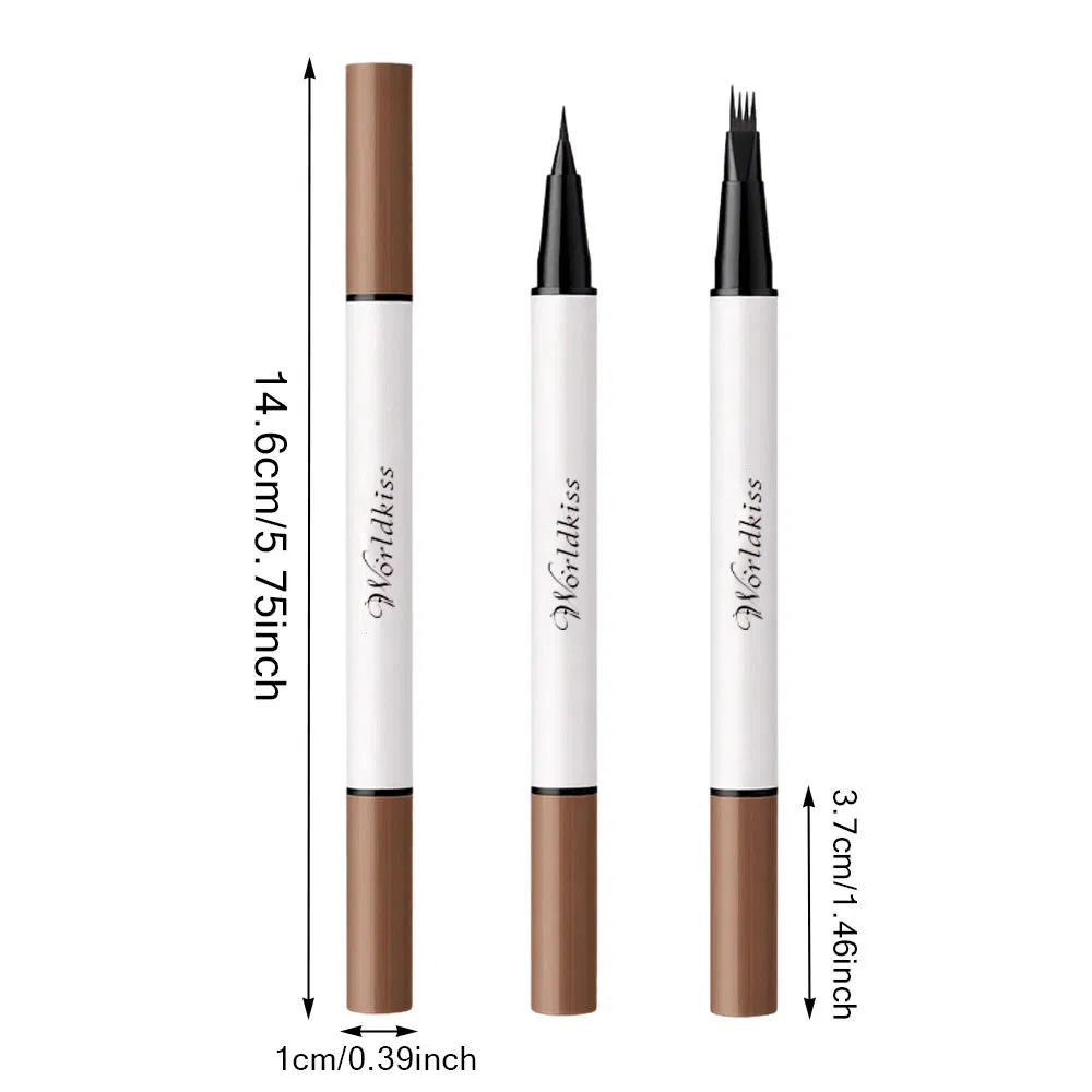 Waterproof Quick Dry Dual Eyeliner Five Color Four Tip Natural Eyeliner Pen
