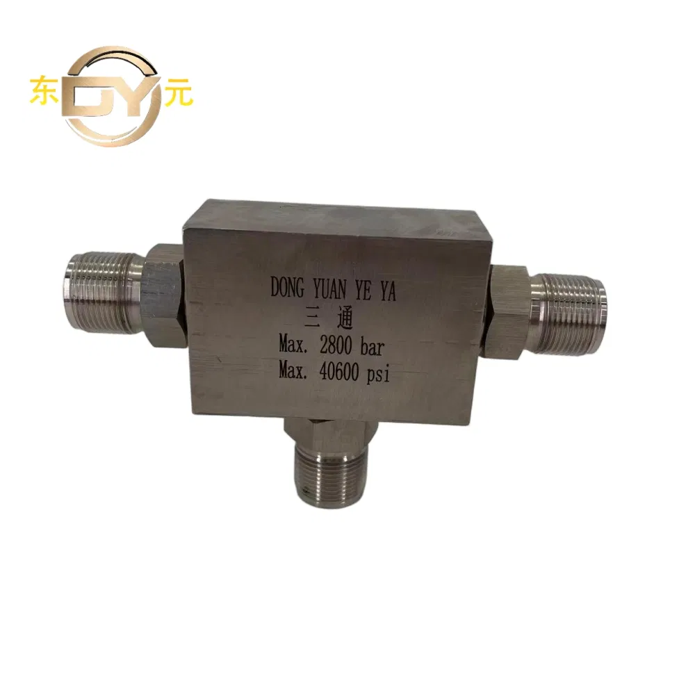 Stainless Steel Butt Weld Union Tee High Pressure Smooth Surface Pipe Fittings Coned-and-Threaded Connection