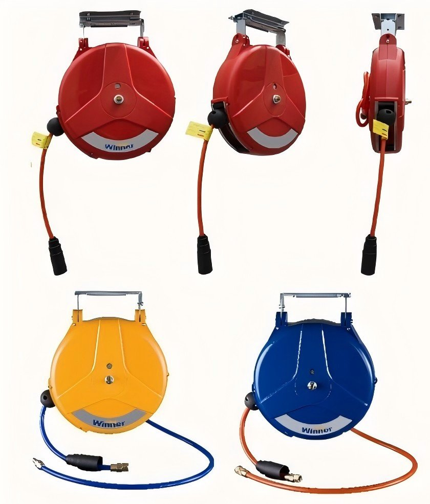 Safe Reliable Air Hose Reel for Garage Car Repairs