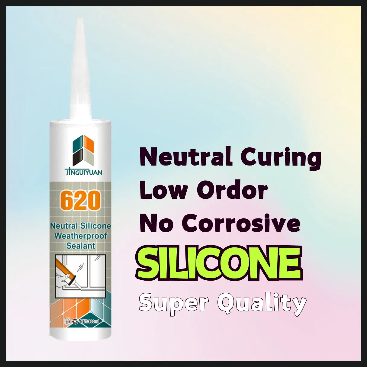 Neutral Silicone Sealant Weatherproof Silicone Window Caulking Gap Seal