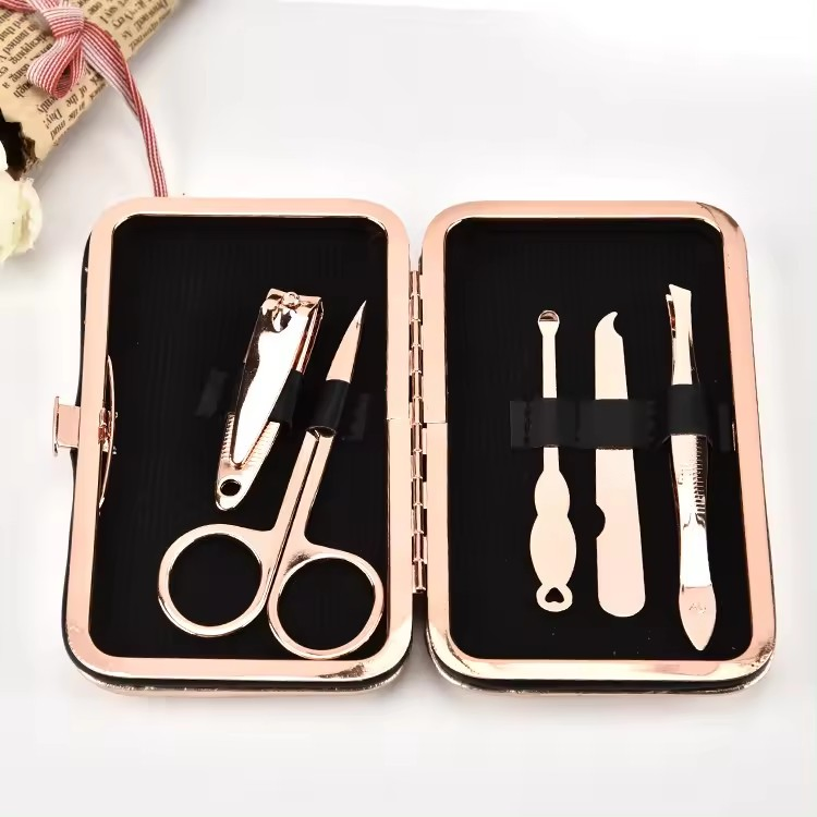 Pedicure Nails Tools Kit 5PCS Stainless Steel Nail Art Equipment Clipper Manicure Care Supplies Tool Set