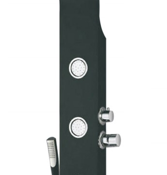 Ec-1008 Newly Luxury Black/Brushed Bathroom Shower Faucet LED Shower Panel -25