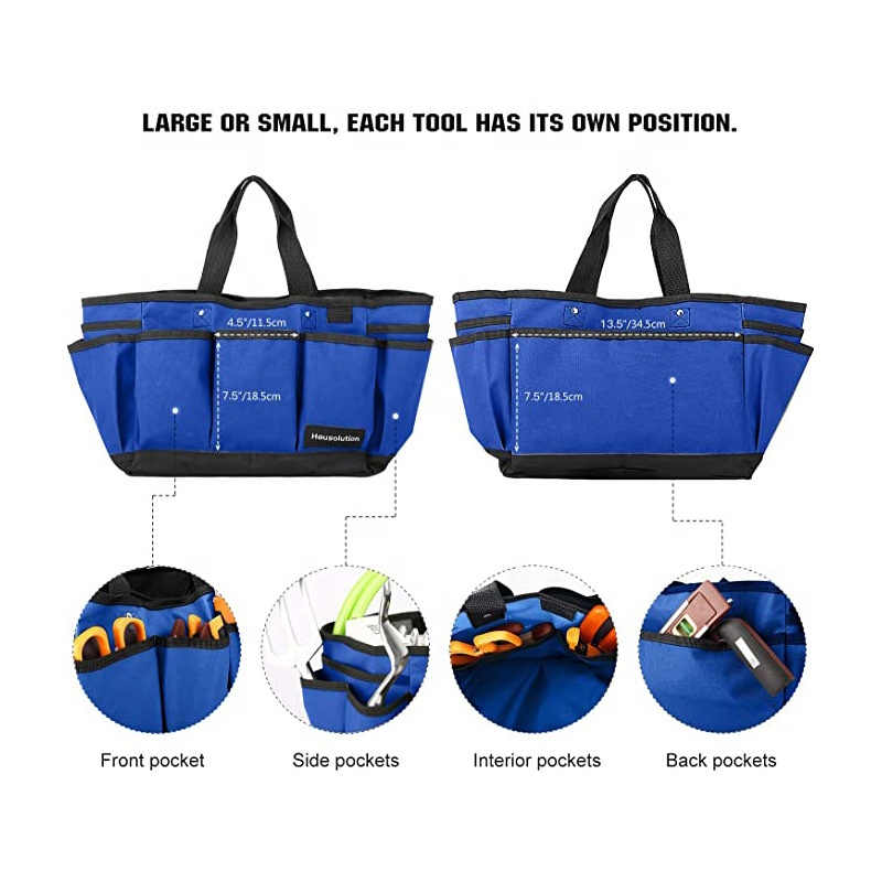 Сумка садовая холщовая Housolution с карманами