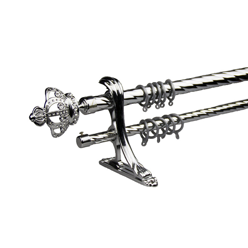High Quality Double Crown Head 28+19mm Curtain Brackets Bracket Curtain Single and Double Rods