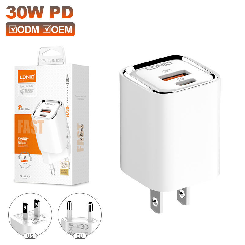 Зарядное устройство Ldnio A2317c 30W с кабелем