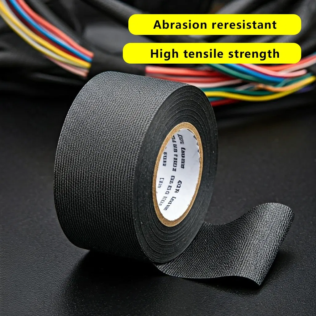 19mm 10 Meters Self-Adhesive Fabric Cloth Electrical Tape Wire Harness Tape