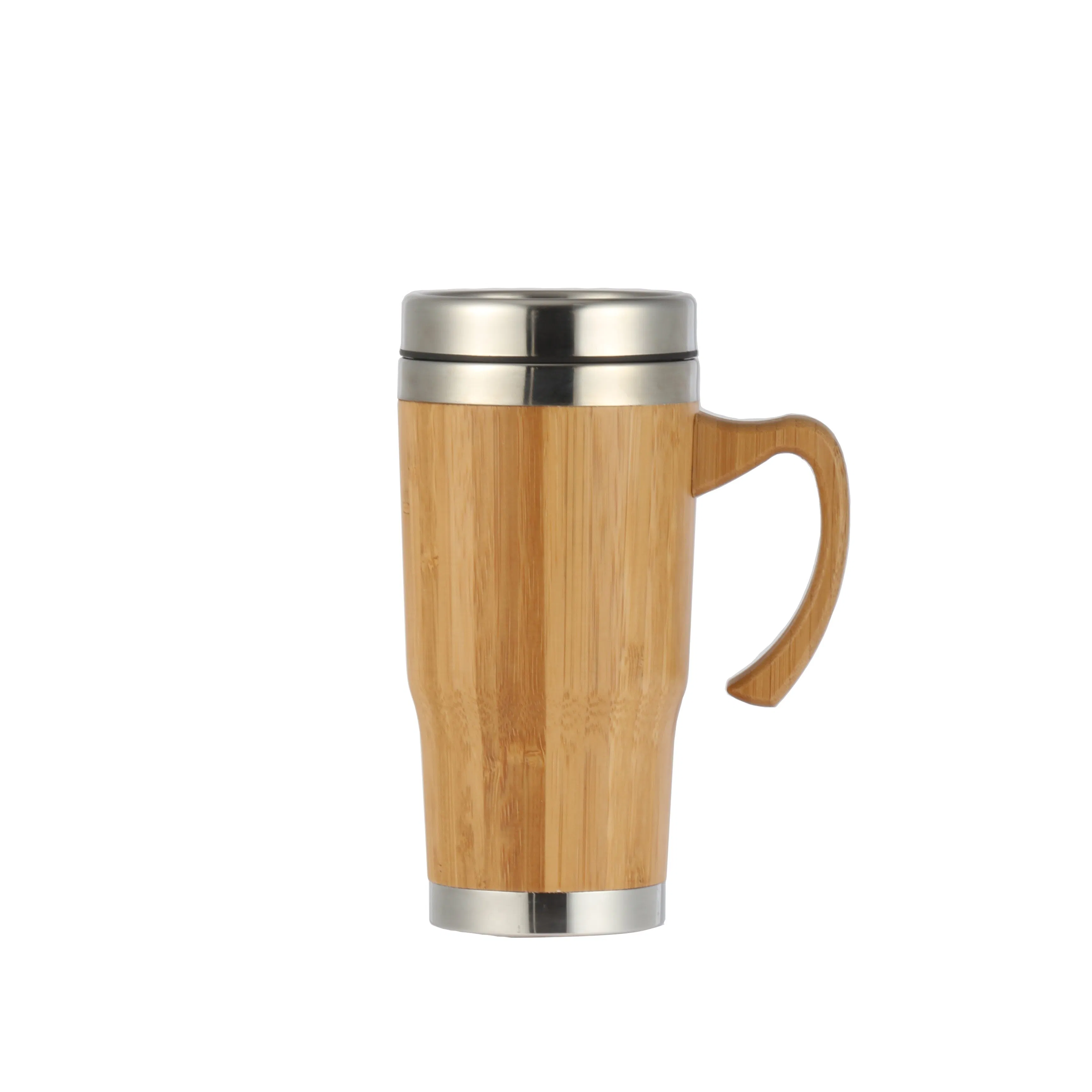 Термокружка бамбуковая с крышкой, 16 oz