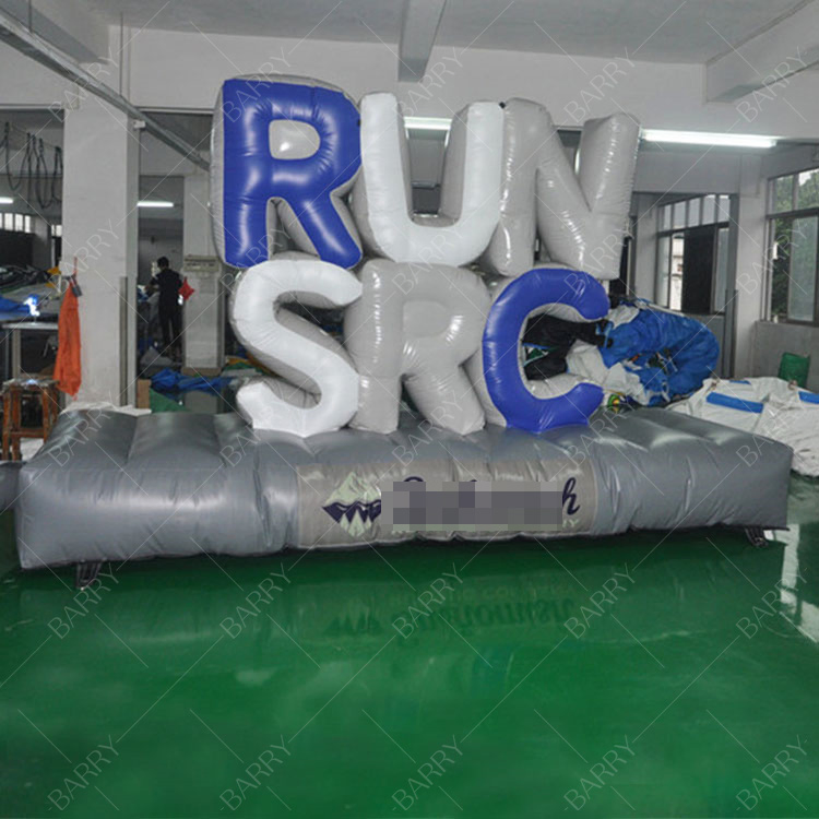 Barry Custom Giant Kids Land Advertising Inflatable Letters Board with Light