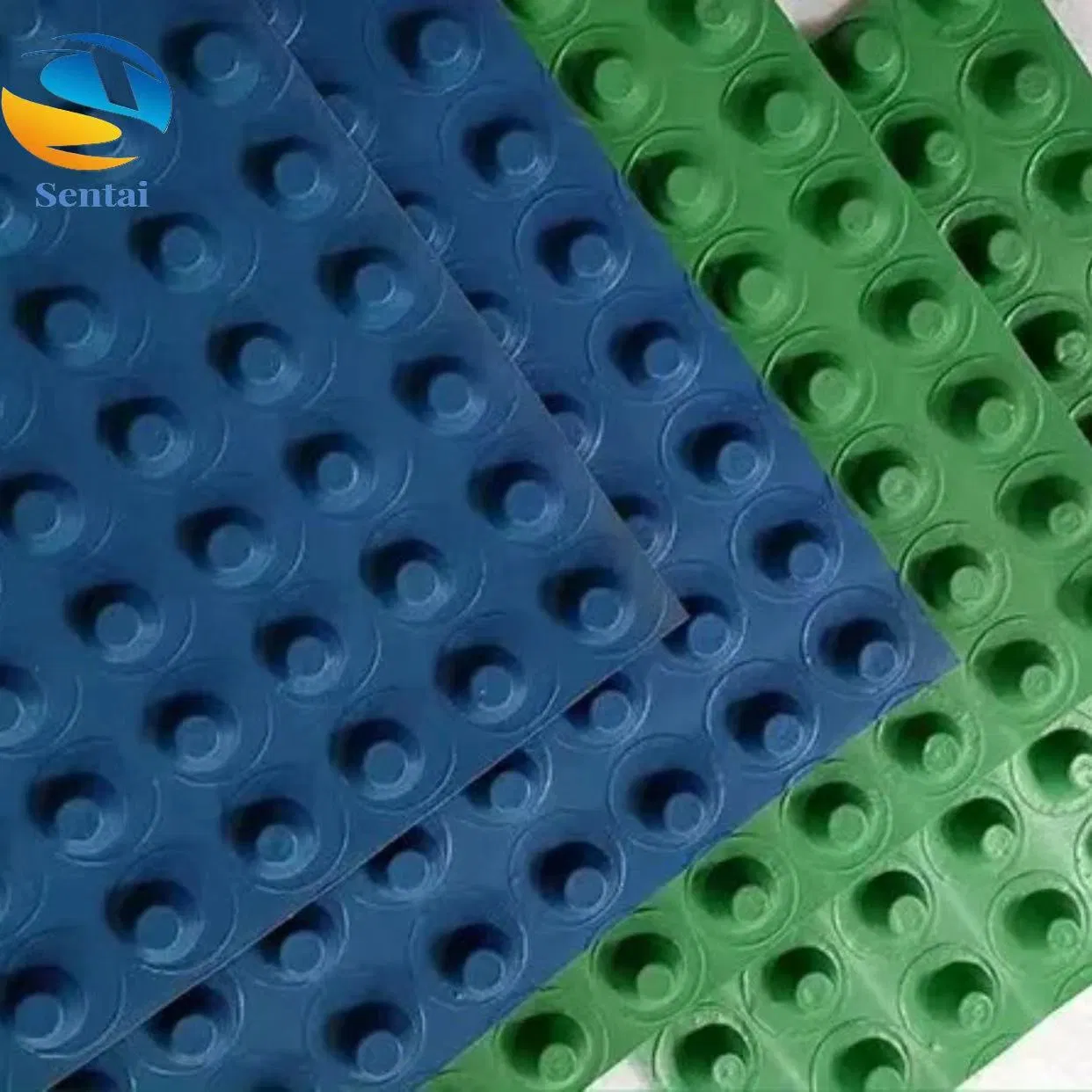 Municipal Engineering Airport Runway Base Isolation Waterproof HDPE Drainage Board Black Drainage Board on The Basement Ceiling