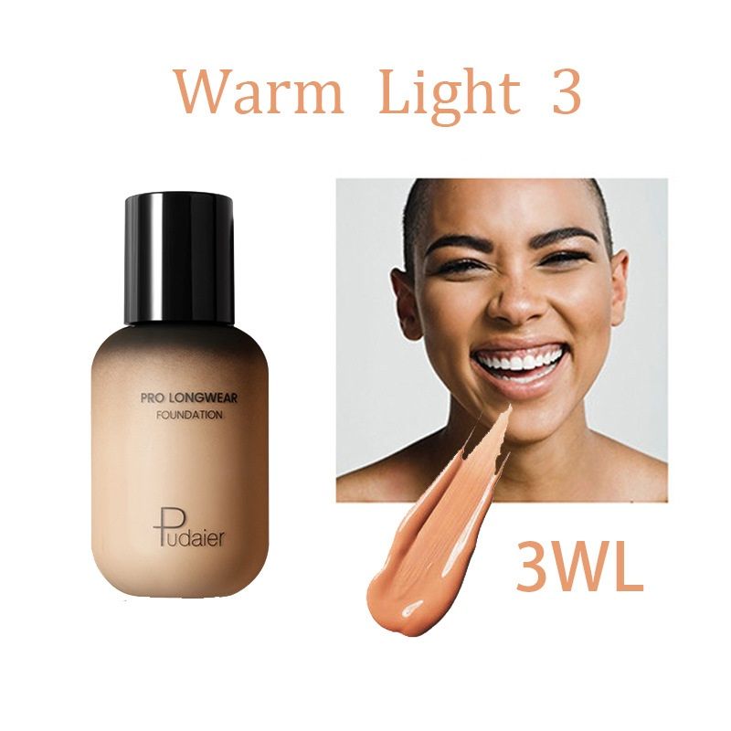 Yl02 Matte Dark Skin Liquid Foundation Wheat Color Bronzer European and American Makeup Tanning Liquid Foundation