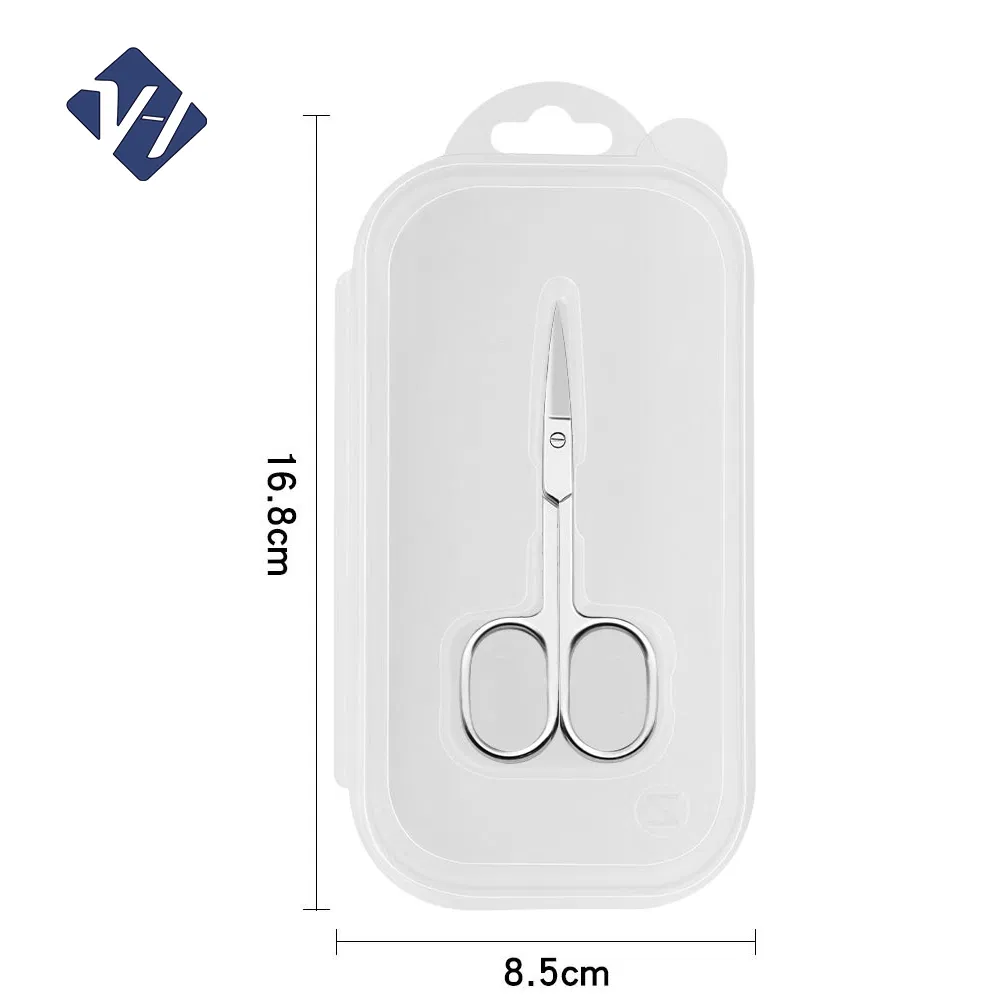 3.0 Stainless Steel Curved Blade Scissors Nail Machine Nail Scissors Clear Box Good Quality Nail Scissors