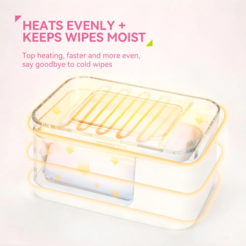Kids' Electric Hand Wipe Dispensers ABS and PP Wet Towel Warmer Diaper