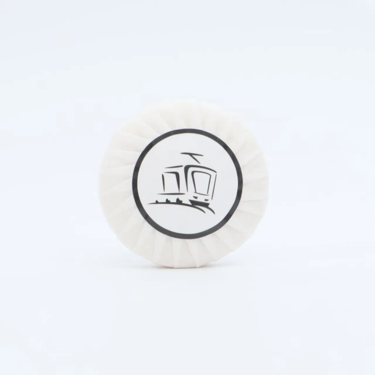 Custom Pleated Paper Wrapped Soap - Eco-Friendly Luxury Hotel Amenity with Logo Printing