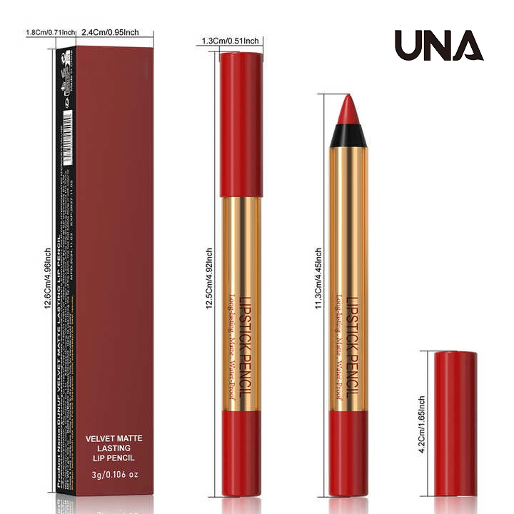 6 Colors Waterproof Lip Crayon Smooth Makeup Lip Pencils Long Lasting Matte Lip Liner